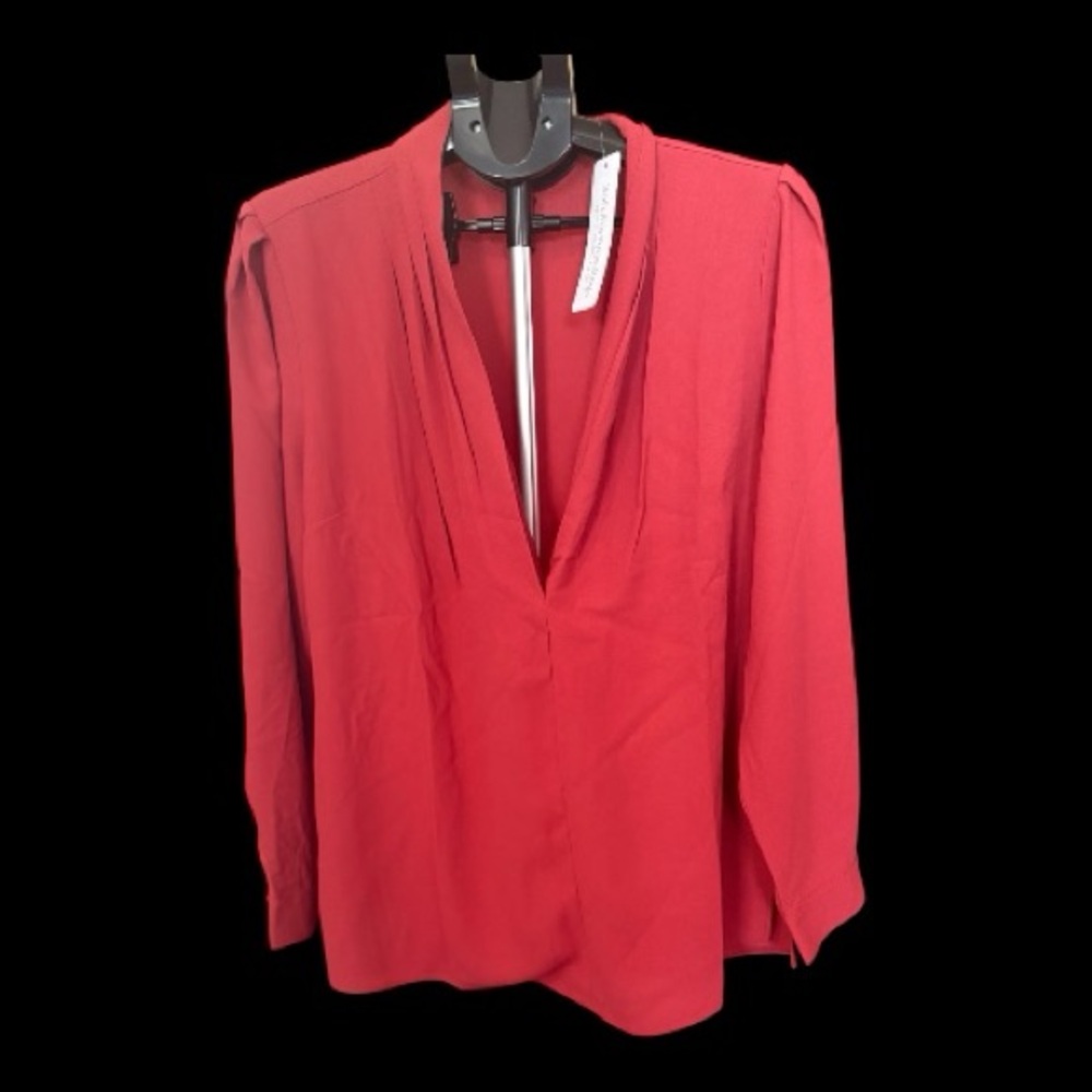 Soft Surroundings Vibrant Red Blouse